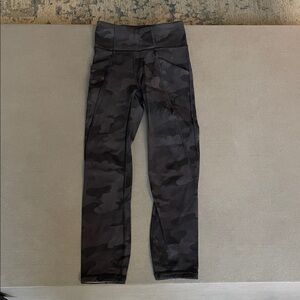 Lululemon Black Camouflage Leggings
